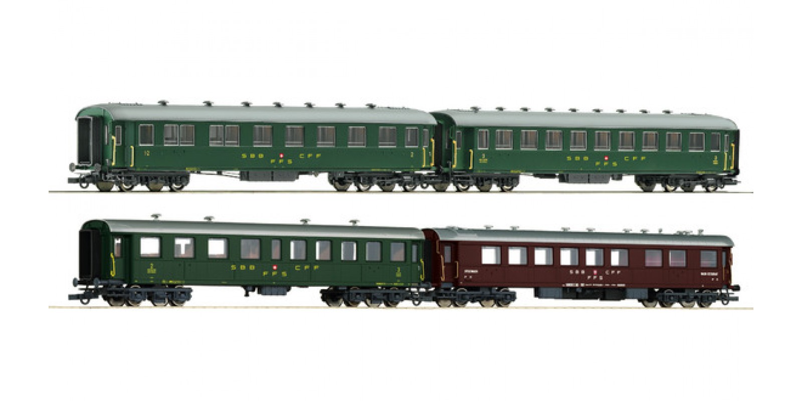 RO74126 - 4 piece set: Fast train, SBB